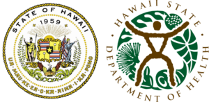 State of Hawaii and Department of Health Logos