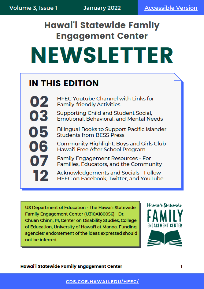 Volume 3 Issue 1 HFEC Newsletter Cover