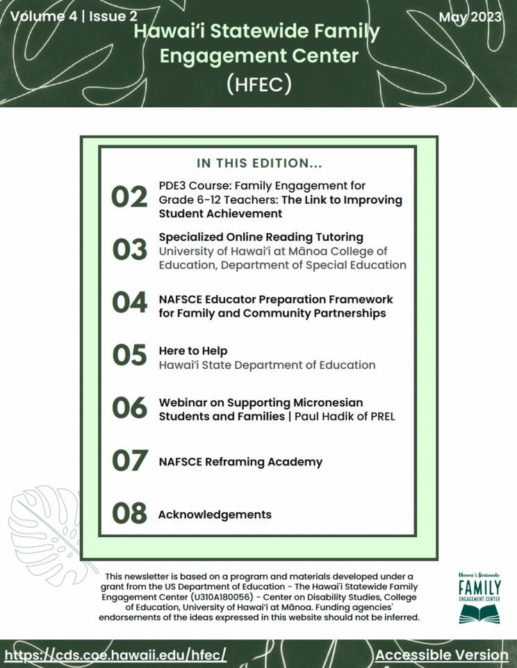 Volume 4 Issue 2 HFEC Newsletter cover