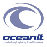 Graphic gray wave. Oceanit Innovation Through Engineering & scientific excellence.