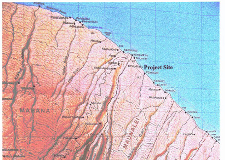 Map to Lanai Limu Site