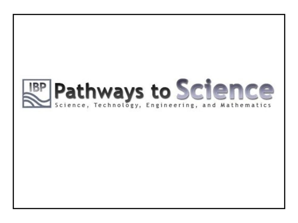 Pathways to Science