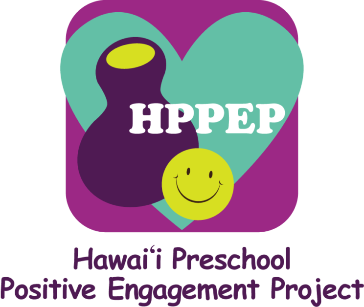HPPEP: Ipu, heart, and smiley face logo for Hawaii Preschool Positive Engagement Project