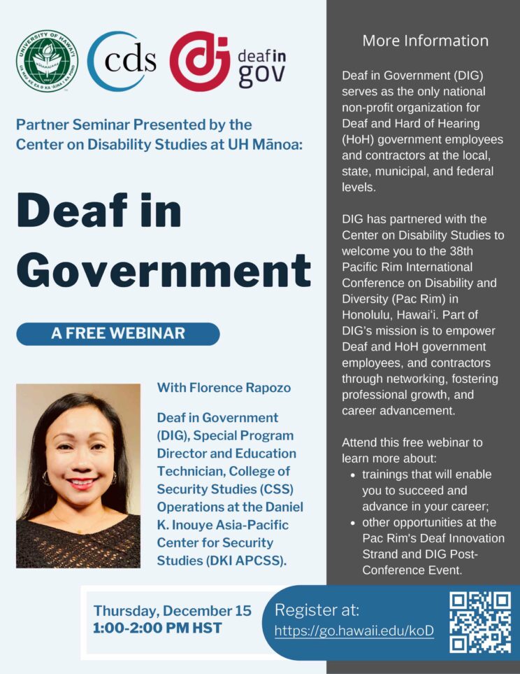 Read more about the article Deaf in Government: December Partner Seminar