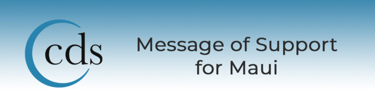 Read more about the article Message of Support for Maui