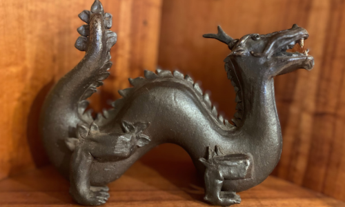 Dragon sculpture.