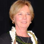 NormaJean_Stodden Norma Jean Stodden with a lei on.